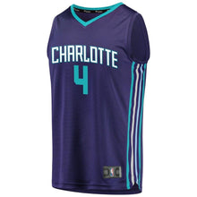Load image into Gallery viewer, 4 - Men's Fanatics Branded Marcus Paige Purple Charlotte Hornets Fast Break Replica Player Jersey - Statement Edition - Purple