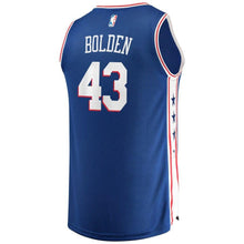 Load image into Gallery viewer, 43 - Men's Fanatics Branded Jonah Bolden Royal Philadelphia 76ers Fast Break Replica Jersey – Icon Edition - Royal