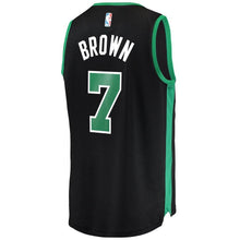 Load image into Gallery viewer, 7 - Men's Fanatics Branded Jaylen Brown Black Boston Celtics Fast Break Replica Jersey - Statement Edition - Black