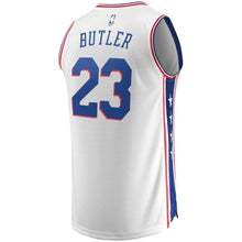 Load image into Gallery viewer, 23 - Men's Fanatics Branded Jimmy Butler White Philadelphia 76ers Fast Break Replica Jersey - Association Edition - White