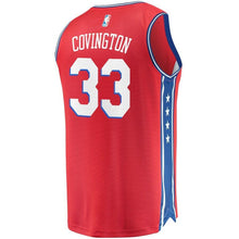 Load image into Gallery viewer, 33 - Men's Fanatics Branded Robert Covington Red Philadelphia 76ers Fast Break Replica Player Jersey - Statement Edition- Red