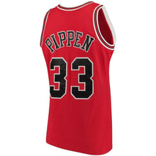 Load image into Gallery viewer, 33 - Men's Mitchell &amp; Ness Scottie Pippen Red Chicago Bulls Big &amp; Tall Hardwood Classics Jersey - Red