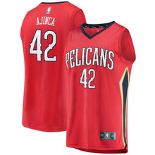 Load image into Gallery viewer, 42 - Men's Fanatics Branded Alexis Ajinca Red New Orleans Pelicans Fast Break Replica Player Jersey - Statement Edition - Red