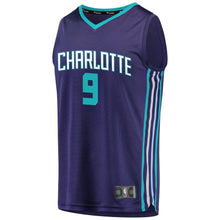 Load image into Gallery viewer, 9 - Men's Fanatics Branded Bismack Biyombo Purple Charlotte Hornets Fast Break Replica Player Jersey - Statement Edition - Purple