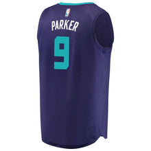 Load image into Gallery viewer, 9 - Men's Fanatics Branded Tony Parker Purple Charlotte Hornets Fast Break Replica Player Jersey - Statement Edition - Purple