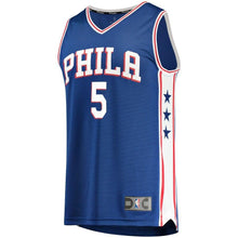 Load image into Gallery viewer, 5 - Men's Fanatics Branded Amir Johnson Royal Philadelphia 76ers Fast Break Replica Player Jersey - Icon Edition - Royal