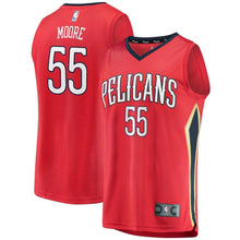 Load image into Gallery viewer, 55 - Men's Fanatics Branded E'Twaun Moore Red New Orleans Pelicans Fast Break Replica Player Jersey - Statement Edition - Red