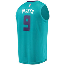 Load image into Gallery viewer, 9 - Youth Fanatics Branded Tony Parker Teal Charlotte Hornets Fast Break Player Jersey - Icon Edition - Aqua