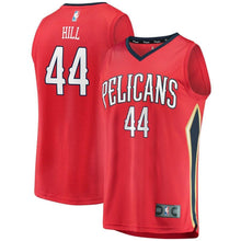 Load image into Gallery viewer, 44 - Men's Fanatics Branded Solomon Hill Red New Orleans Pelicans Fast Break Replica Player Jersey - Statement Edition - Red