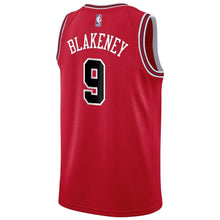 Load image into Gallery viewer, 9 - Men's Nike Antonio Blakeney Red Chicago Bulls Swingman Sponsor Patch Jersey – Icon Edition - Red