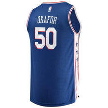 Load image into Gallery viewer, 50 - Men's Fanatics Branded Emeka Okafor Royal Philadelphia 76ers Fast Break Replica Jersey – Icon Edition - Royal