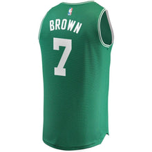 Load image into Gallery viewer, 7 - Men's Fanatics Branded Jaylen Brown Kelly Green Boston Celtics Fast Break Replica Jersey - Icon Edition - Green