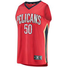 Load image into Gallery viewer, 50 - Men's Fanatics Branded Emeka Okafor Red New Orleans Pelicans Fast Break Replica Player Jersey - Statement Edition - Red