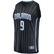 Load image into Gallery viewer, 9 - Men's Fanatics Branded Nikola Vucevic Black Orlando Magic Fast Break Replica Player Jersey - Statement Edition - Black