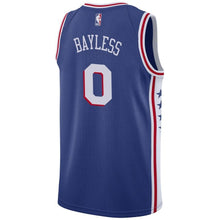 Load image into Gallery viewer, 0 - Men's Nike Jerryd Bayless Royal Philadelphia 76ers Swingman Sponsor Patch Jersey - Icon Edition - Royal