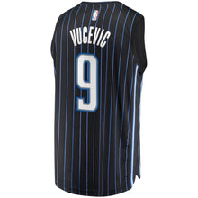 Load image into Gallery viewer, 9 - Men's Fanatics Branded Nikola Vucevic Black Orlando Magic Fast Break Replica Player Jersey - Statement Edition - Black