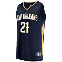 Load image into Gallery viewer, 21 - Men's Fanatics Branded Darius Miller Navy New Orleans Pelicans Fast Break Replica Player Jersey - Icon Edition - Navy