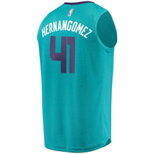 Load image into Gallery viewer, 41 - Youth Fanatics Branded Willy Hernangomez Teal Charlotte Hornets Fast Break Player Jersey - Icon Edition - Aqua