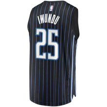 Load image into Gallery viewer, 25 - Men's Fanatics Branded Wesley Iwundu Black Orlando Magic Fast Break Replica Player Jersey - Statement Edition - Black
