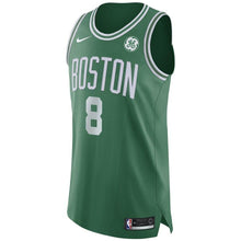 Load image into Gallery viewer, 8  - Men's Nike Shane Larkin Green Boston Celtics Authentic Sponsor Patch Jersey – Icon Edition - Green