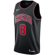 Load image into Gallery viewer, 8 - Men's Nike Zach LaVine Black Chicago Bulls Replica Swingman Jersey - Statement Edition - Black