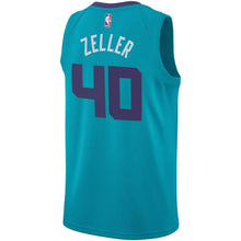 Load image into Gallery viewer, 40 - Men's Jordan Brand Cody Zeller Teal Charlotte Hornets Swingman Sponsor Patch Jersey – Icon Edition - Aqua
