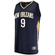 Load image into Gallery viewer, 9 - Men's Fanatics Branded Darius Morris Navy New Orleans Pelicans Fast Break Replica Jersey – Icon Edition - Navy