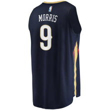 Load image into Gallery viewer, 9 - Men's Fanatics Branded Darius Morris Navy New Orleans Pelicans Fast Break Replica Jersey – Icon Edition - Navy