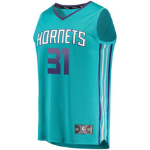 Load image into Gallery viewer, 31 - Men's Fanatics Branded Joe Chealey Teal Charlotte Hornets Fast Break Replica Jersey – Icon Edition - Aqua