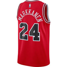 Load image into Gallery viewer, 24 - Men's Nike Lauri Markkanen Red Chicago Bulls Replica Swingman Jersey - Icon Edition - Red
