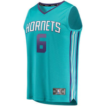 Load image into Gallery viewer, 6 - Youth Fanatics Branded Marvin Williams Teal Charlotte Hornets Fast Break Player Jersey - Icon Edition - Aqua
