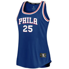 Load image into Gallery viewer, 25 - Women's Fanatics Branded Ben Simmons Royal Philadelphia 76ers Fast Break Tank Jersey - Icon Edition - Royal