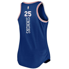Load image into Gallery viewer, 25 - Women's Fanatics Branded Ben Simmons Royal Philadelphia 76ers Fast Break Tank Jersey - Icon Edition - Royal