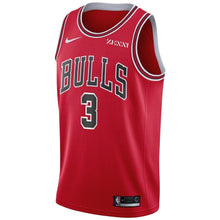 Load image into Gallery viewer, 3 - Men's Nike Shaquille Harrison Red Chicago Bulls Swingman Sponsor Patch Jersey – Icon Edition - Red