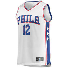 Load image into Gallery viewer, 12 - Men's Fanatics Branded T.J. McConnell White Philadelphia 76ers Fast Break Jersey - Association Edition - White